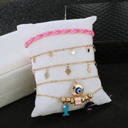 Round eye dolphin anklet set